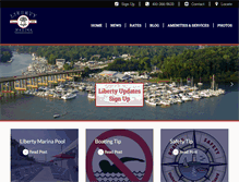 Tablet Screenshot of libertymarina.com